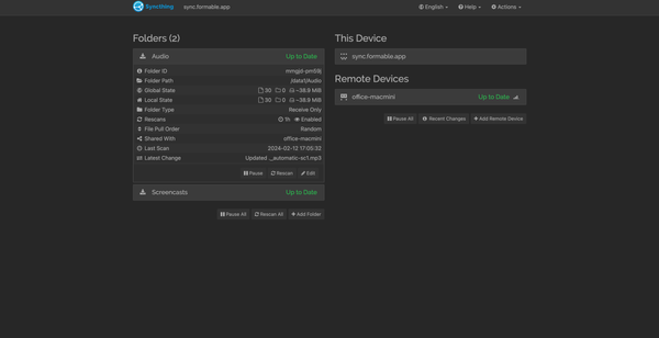 Syncthing Makes Continuous File Synchronization Easy